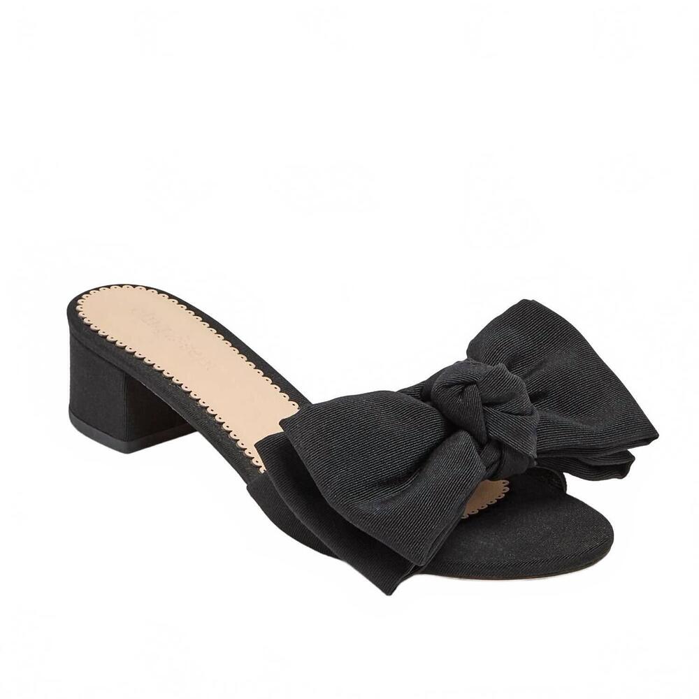 NEW CINQ A SEPT women's faith slide sandal in black